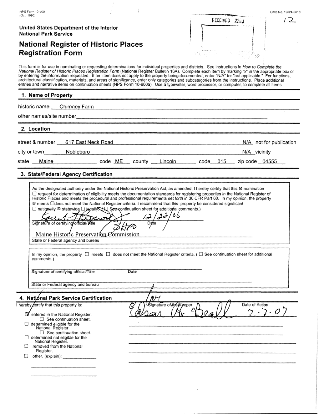 National Register of Historic Places Registration Form