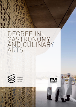 Degree in Gastronomy and Culinary Arts