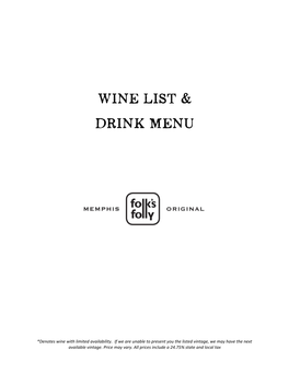 Download Wine List