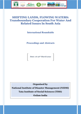 Transboundary Cooperation for Water and Related Issues in South Asia