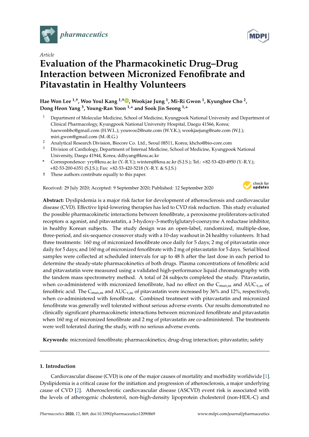 Evaluation of the Pharmacokinetic Drug–Drug Interaction Between Micronized Fenofibrate and Pitavastatin in Healthy Volunteers