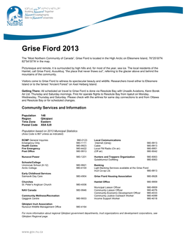 Grise Fiord 2013