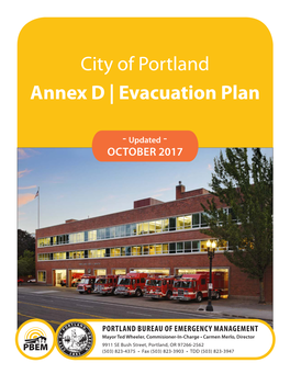 City of Portland Annex D | Evacuation Plan