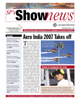 SP's Shownews Aero India Show