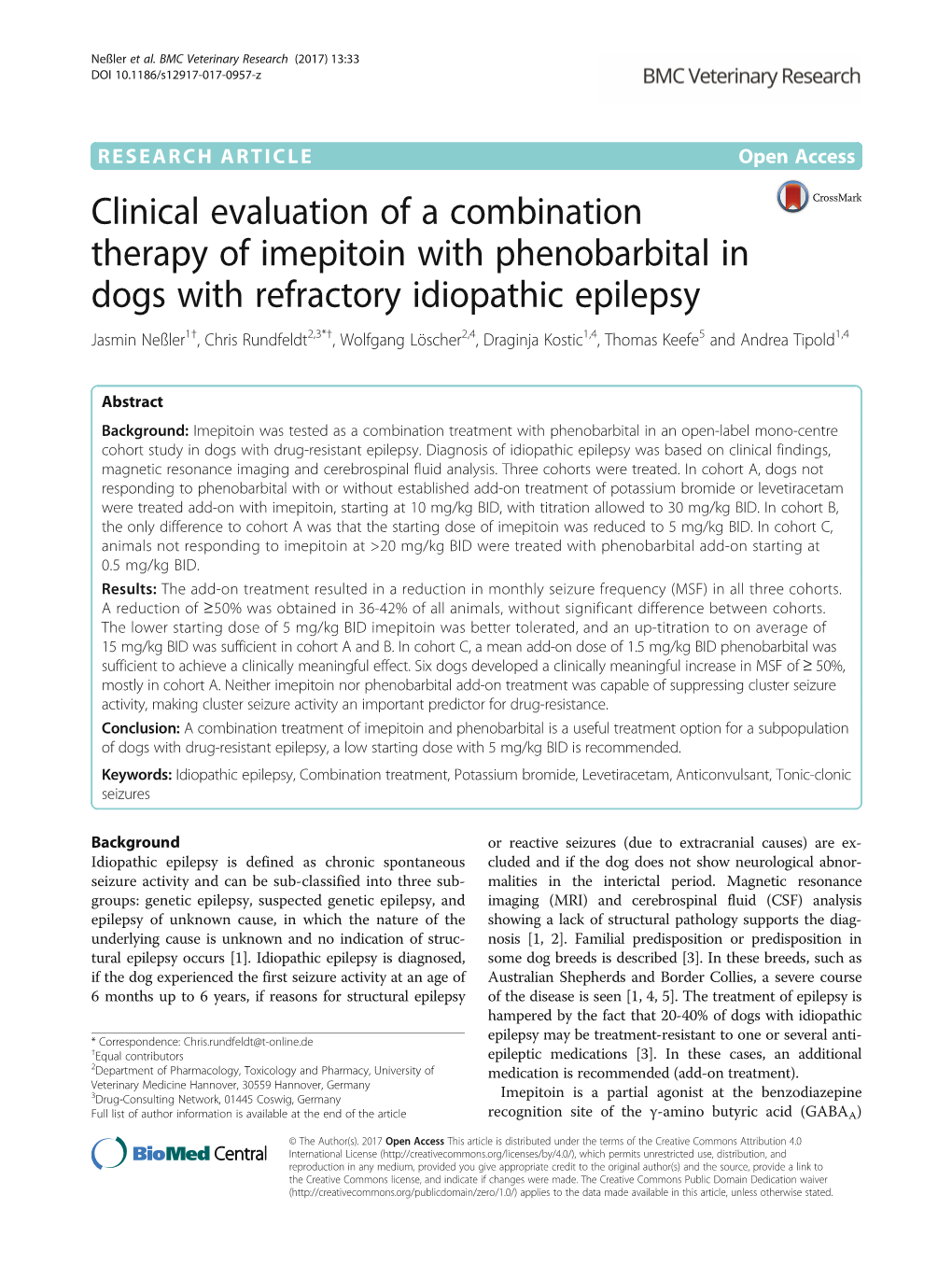 Clinical Evaluation of a Combination Therapy of Imepitoin With