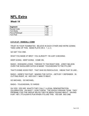 NFL Extra Week 14