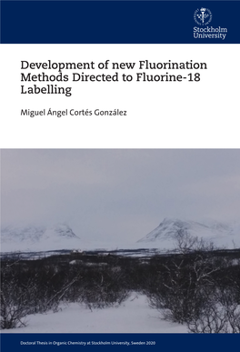 Development of New Fluorination Methods Directed to Fluorine-18 Labelling