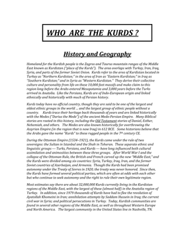 Who Are the Kurds ?