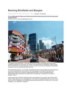 Booming Brickfields and Bangsar