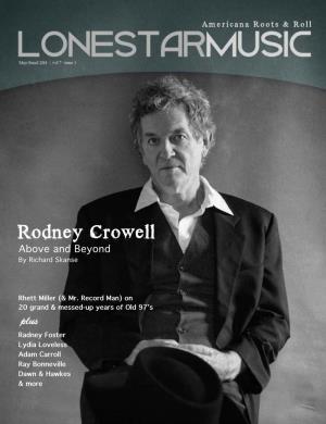 Rodney Crowell Above and Beyond by Richard Skanse