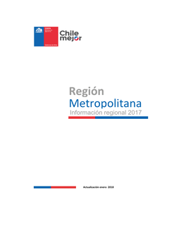 Región Metropolitana Información Regional 2017