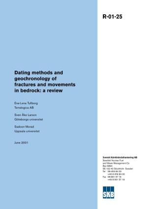 Dating Methods and Geochronology of Fractures and Movements in Bedrock: a Review