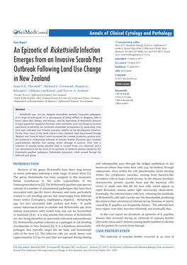 An Epizootic of Rickettsiella Infection Emerges from an Invasive Scarab Pest Outbreak Following Land Use Change in New Zealand