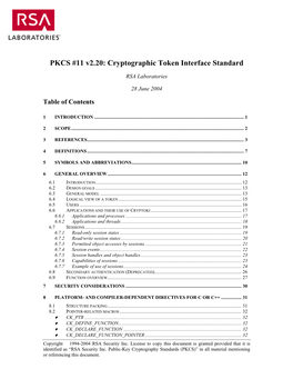 PKCS #11 V2.20: Cryptographic Token Interface Standard