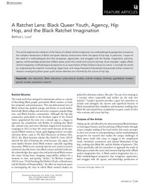 Black Queer Youth, Agency, Hip Hop, and the Black Ratchet Imagination Bettina L