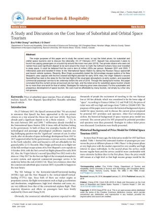 A Study and Discussion on the Cost Issue of Suborbital and Orbital