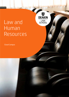 Law and Human Resources