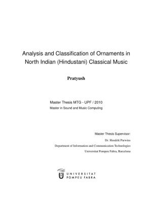 Analysis and Classification of Ornaments in North Indian
