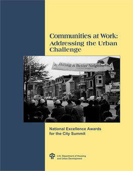 Communities at Work: Addressing the Urban Challenge