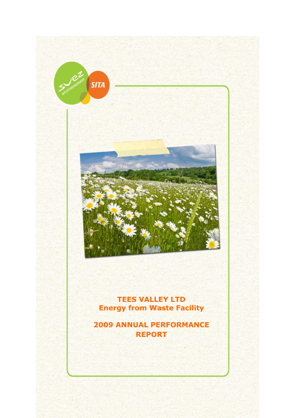 TEES VALLEY LTD Energy from Waste Facility 2009 ANNUAL