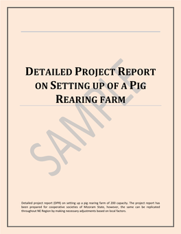13. Sample DPR Pig Rearing Farm