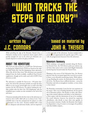 Get WHO TRACKS the STEPS of GLORY? (GURPS Star Trek)