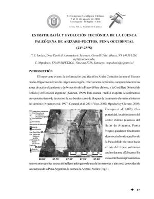 Estratigrafía Y Evolución Tectónica De La Cuenca Paleógena De Arizaro-Pocitos, Puna Occidental (24°-25°S)