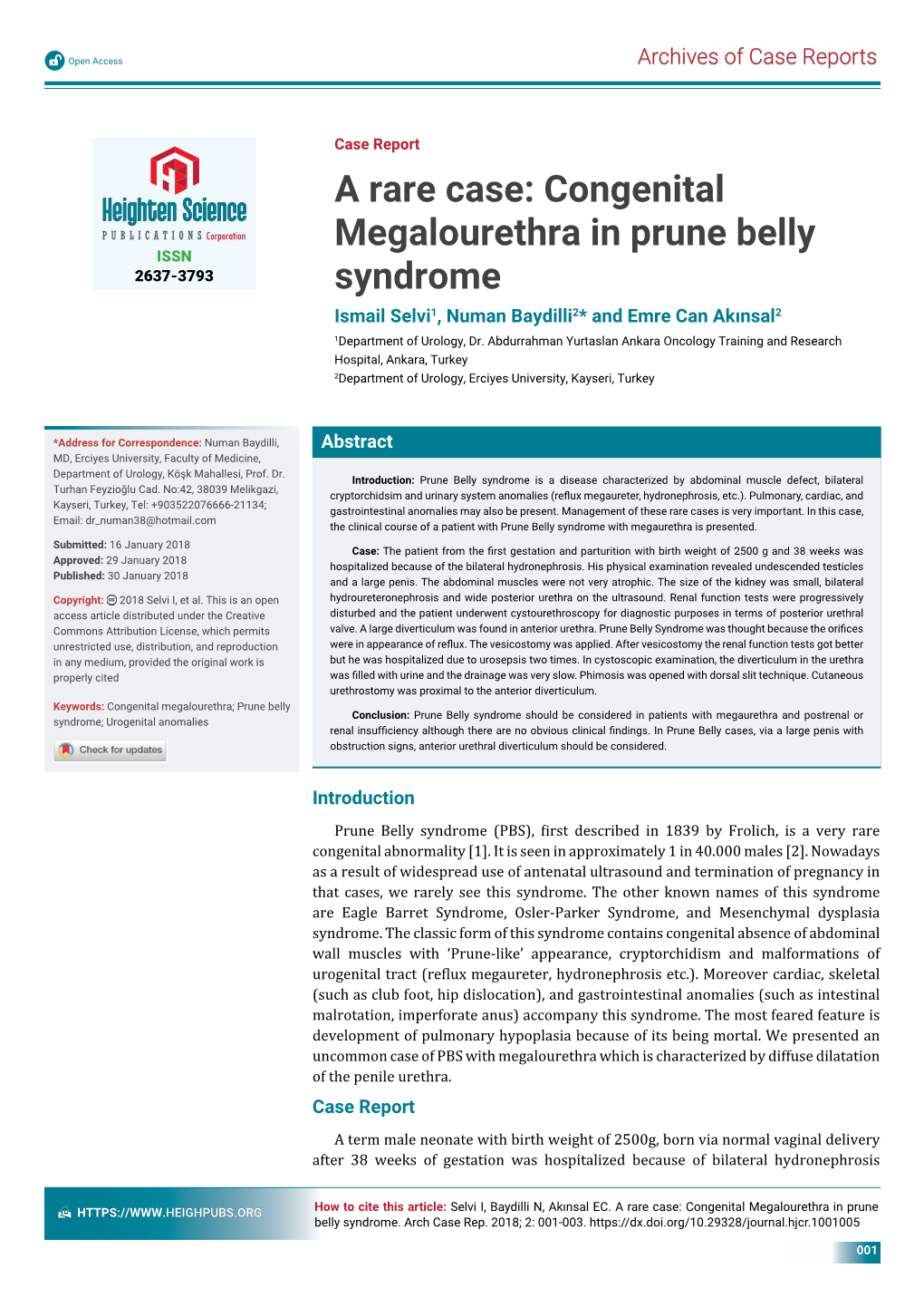 Congenital Megalourethra in Prune Belly Syndrome