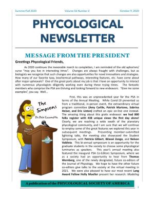Phycological Newsletter