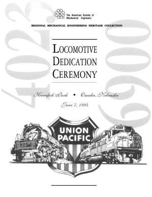 Locomotive Dedication Ceremony
