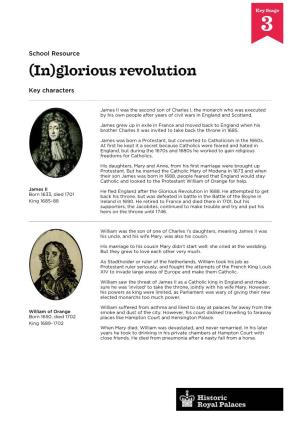 Inglorious Revolution Key Characters