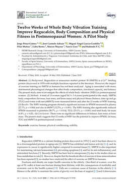 Twelve Weeks of Whole Body Vibration Training Improve Regucalcin, Body Composition and Physical Fitness in Postmenopausal Women: a Pilot Study