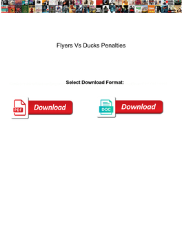Flyers Vs Ducks Penalties