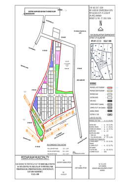 PEDDAPURAM MUNICIPALITY Sd/- ASSISTANT PLANNING OFFICER PLAN SHOWING the TENTATIVE LAY out for MSME PARK at PLOT NO Sd/- 18.12.2018 16-C SITUATED in R.S