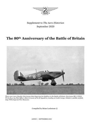 The 80Th Anniversary of the Battle of Britain