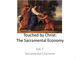 The Sacramental Economy