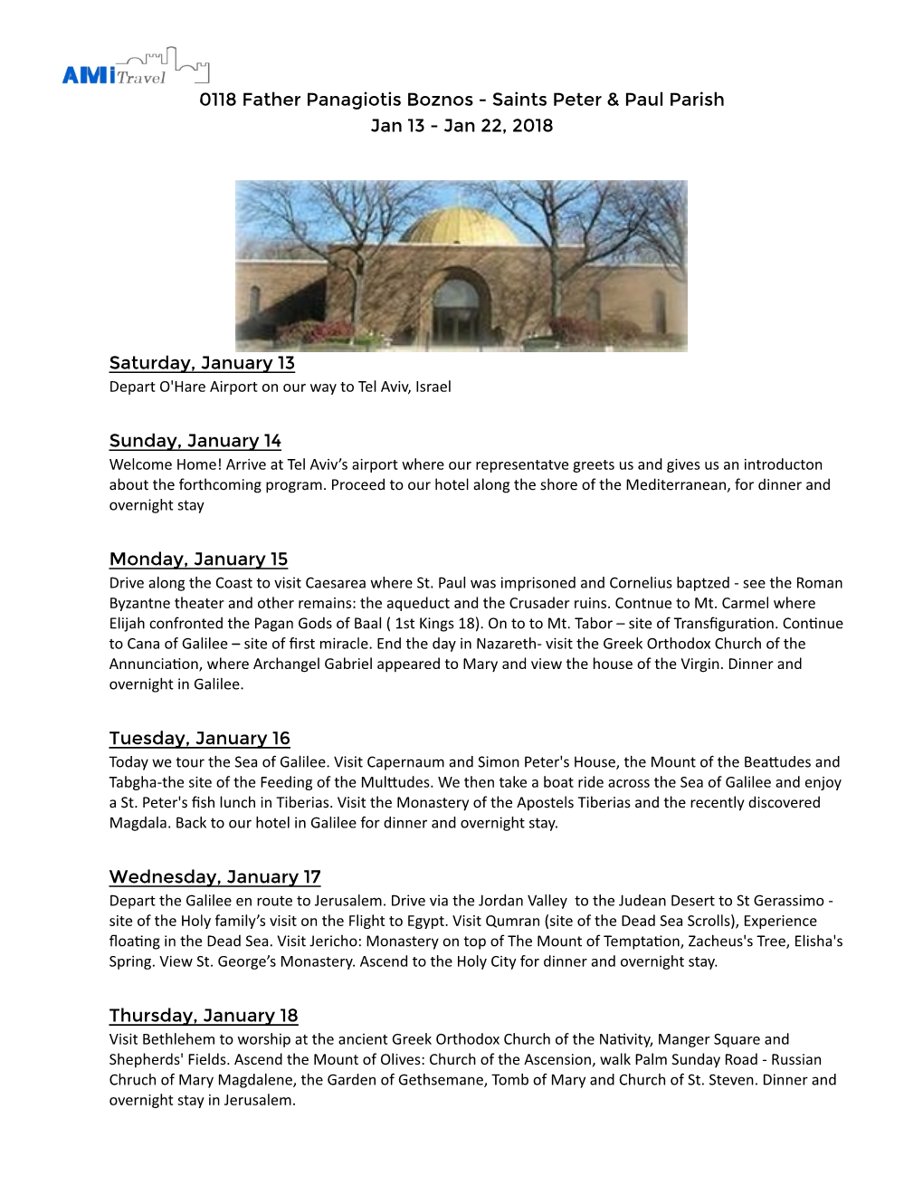 0118 Father Panagiotis Boznos - Saints Peter & Paul Parish Jan 13 - Jan 22, 2018