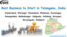 Best Business to Start in Telangana, India