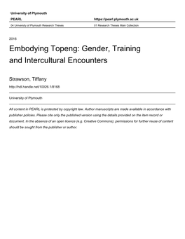 Embodying Topeng: Gender, Training and Intercultural Encounters