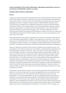 Culture and Politics of the Family Relationships, Upbringing and Protection Minors As Mechanisms of Stakeholder Relations in Society