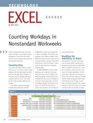 Counting Workdays in Nonstandard Workweeks