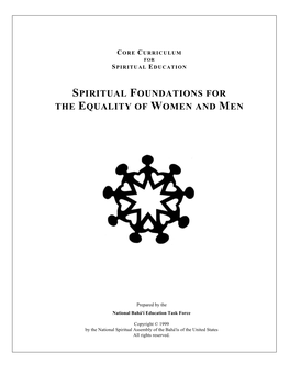 Spiritual Foundations for the Equality of Women and Men