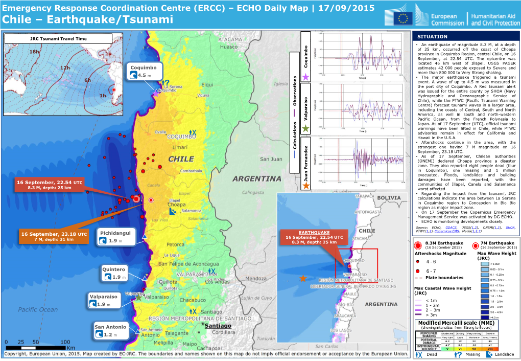 Chile – Earthquake/Tsunami