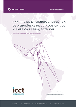 Ranking De Eficiencia Energética De Aerolíneas De Estado Unidos Y