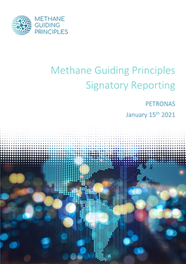 Methane Guiding Principles Signatory Reporting