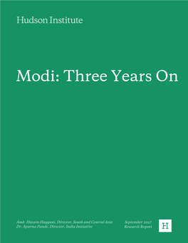 Modi: Three Years On