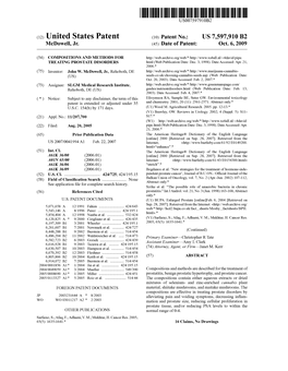 (12) United States Patent (10) Patent No.: US 7,597,910 B2 Mcdowell, Jr