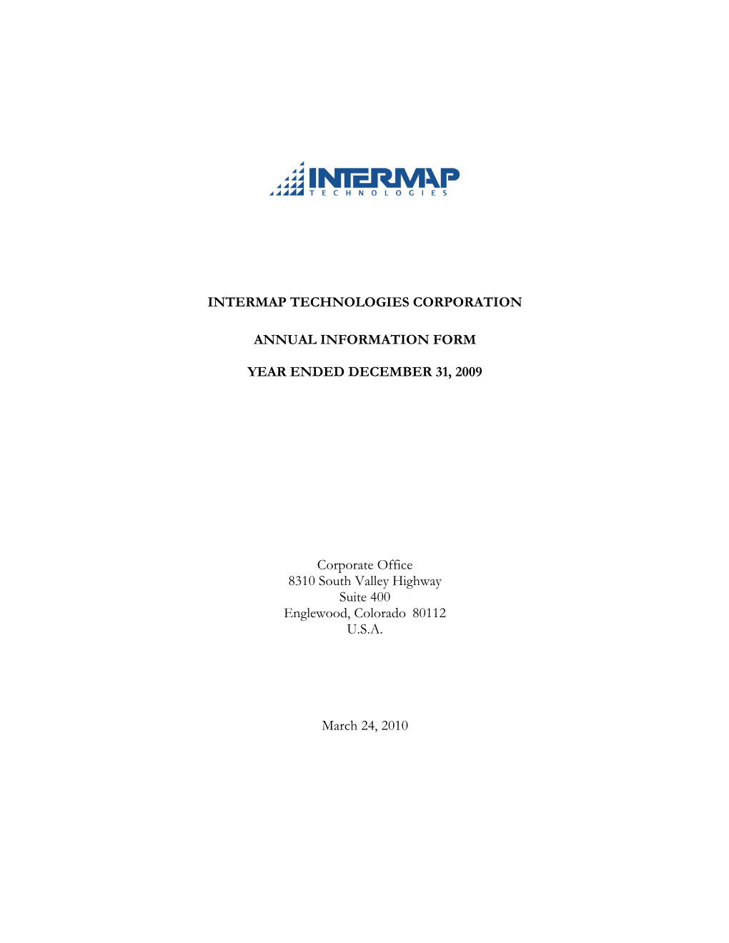 Intermap Technologies Corporation