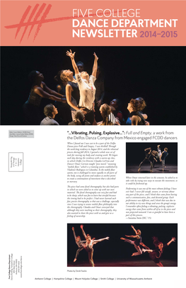 Five College Dance Department Newsletter 2014–2015