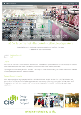 Asda Supermarket Flagship Upgrade